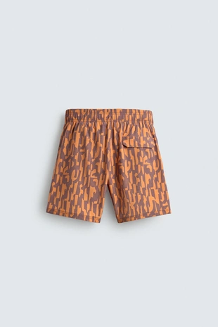 Длинные плавки с абстрактным принтом- Заказать в России