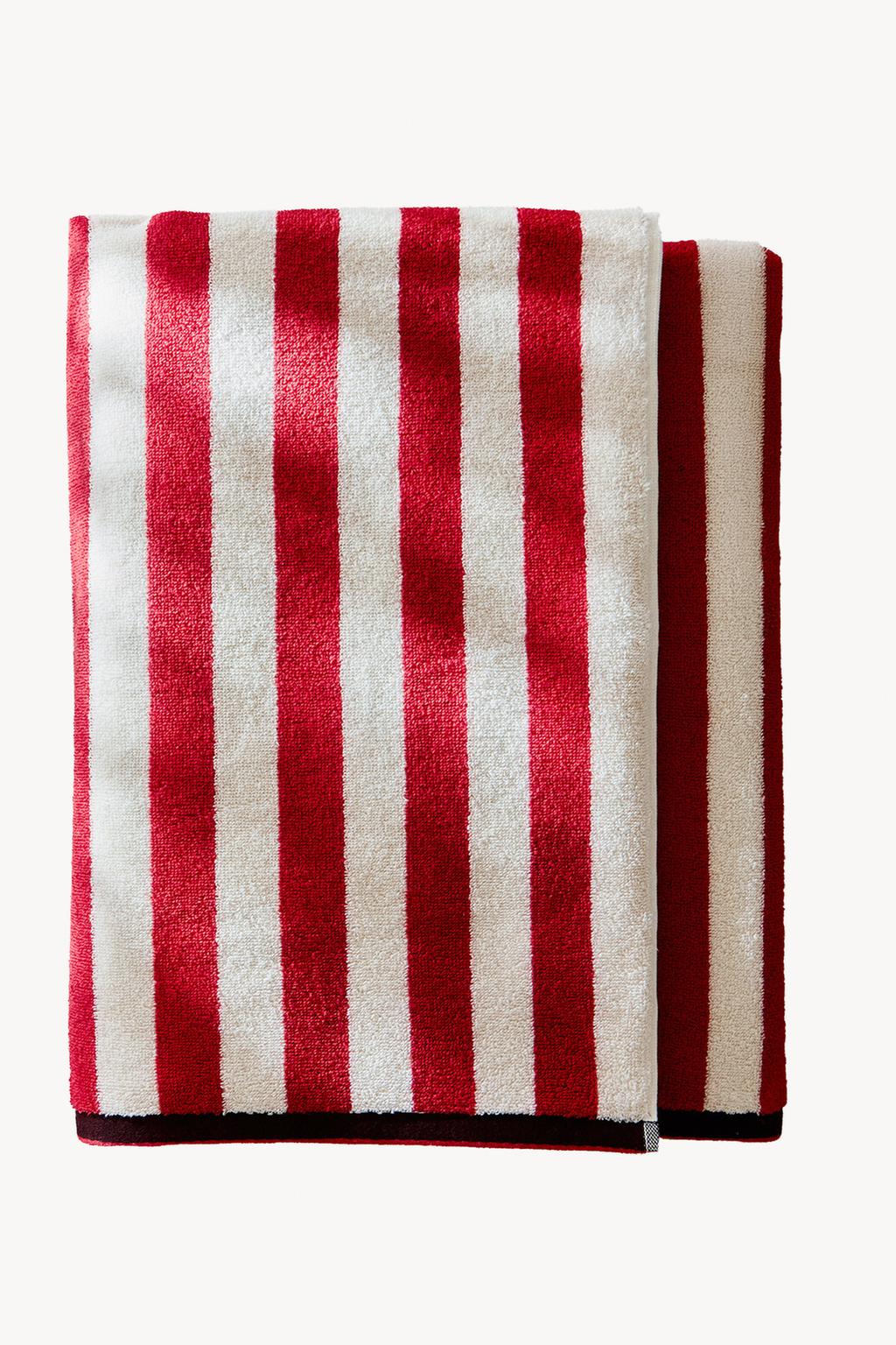 Полотенце для пляжа с полосками (реверсивное)