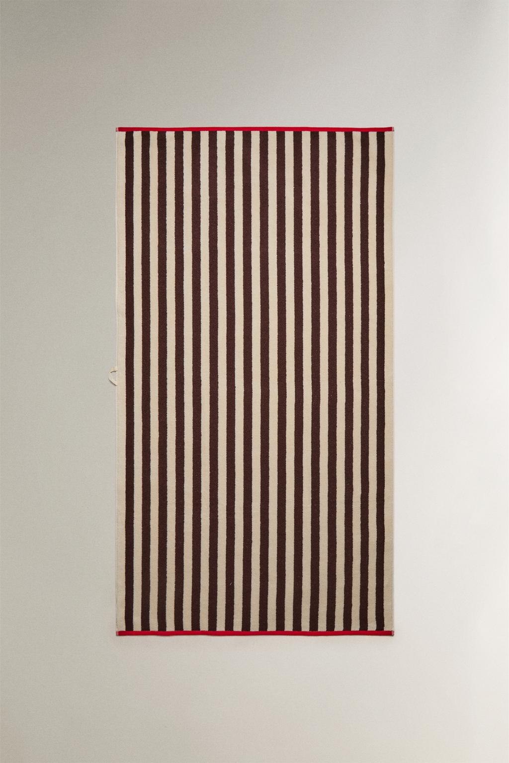 Полотенце для пляжа с полосками (реверсивное)