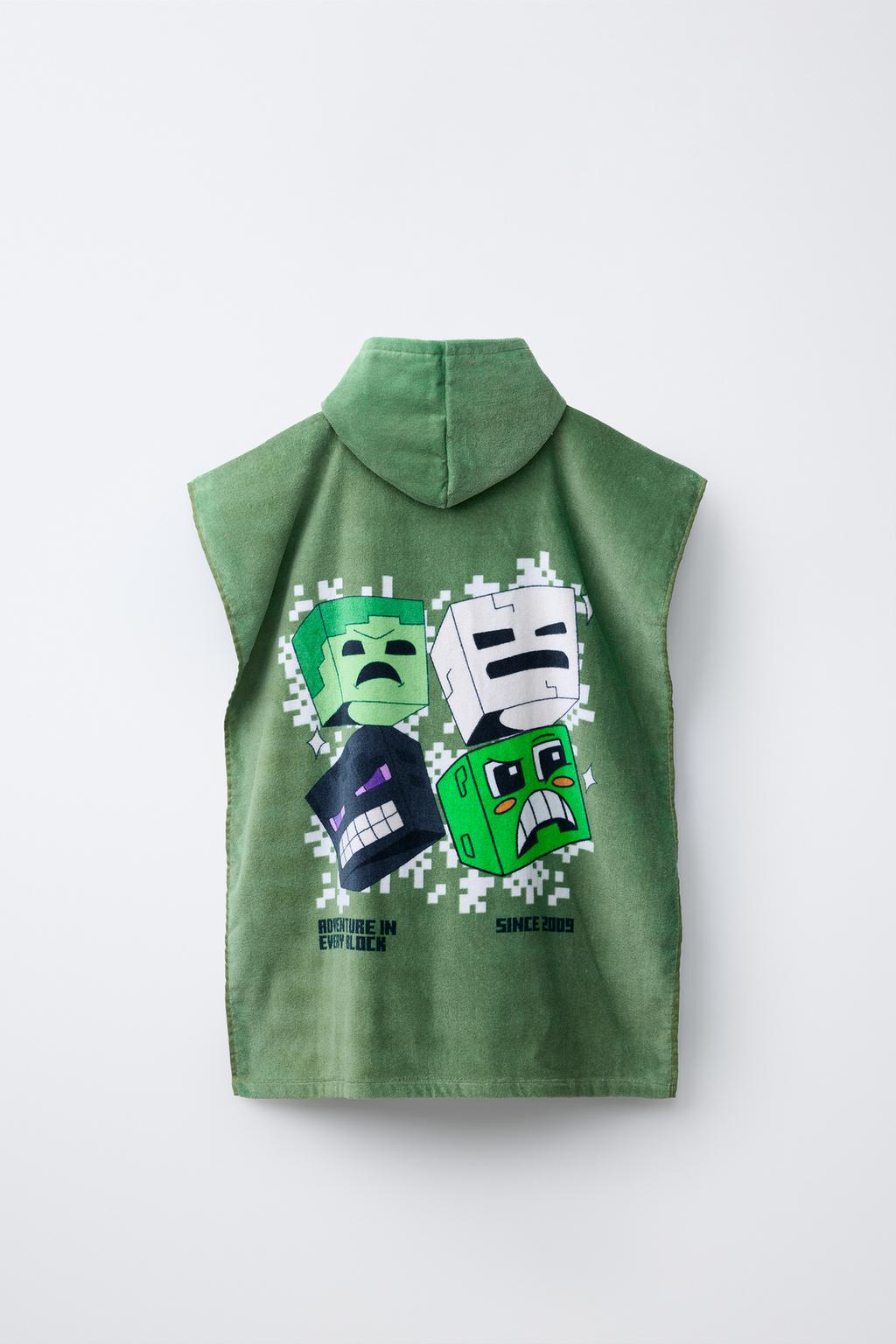 ПОНЧО-ПОЛОТЕНЦЕ MINECRAFT © MOJANG AB. ™