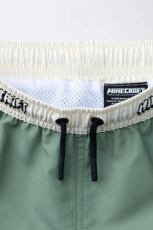 6-14 лет/плавки-бермуды с принтом Minecraft ©Mojang Ab. ™- Заказать в России