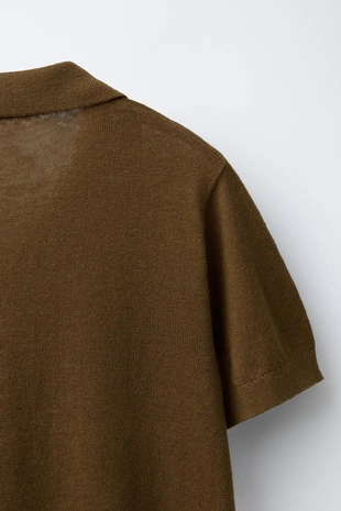 Поло изо льна и хлопка- Заказать в России