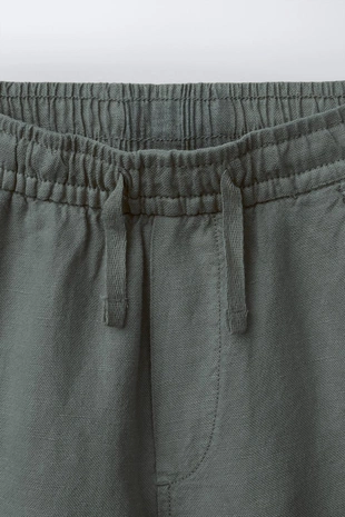 Шорты из струящегося льна