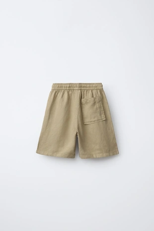 Свободные бермуды из льна