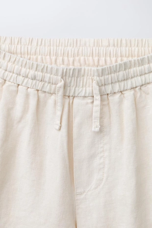 Бермуды из 100% льна- Заказать в России