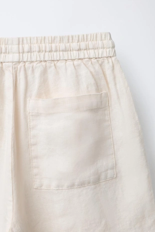 Бермуды из 100% льна- Заказать в России