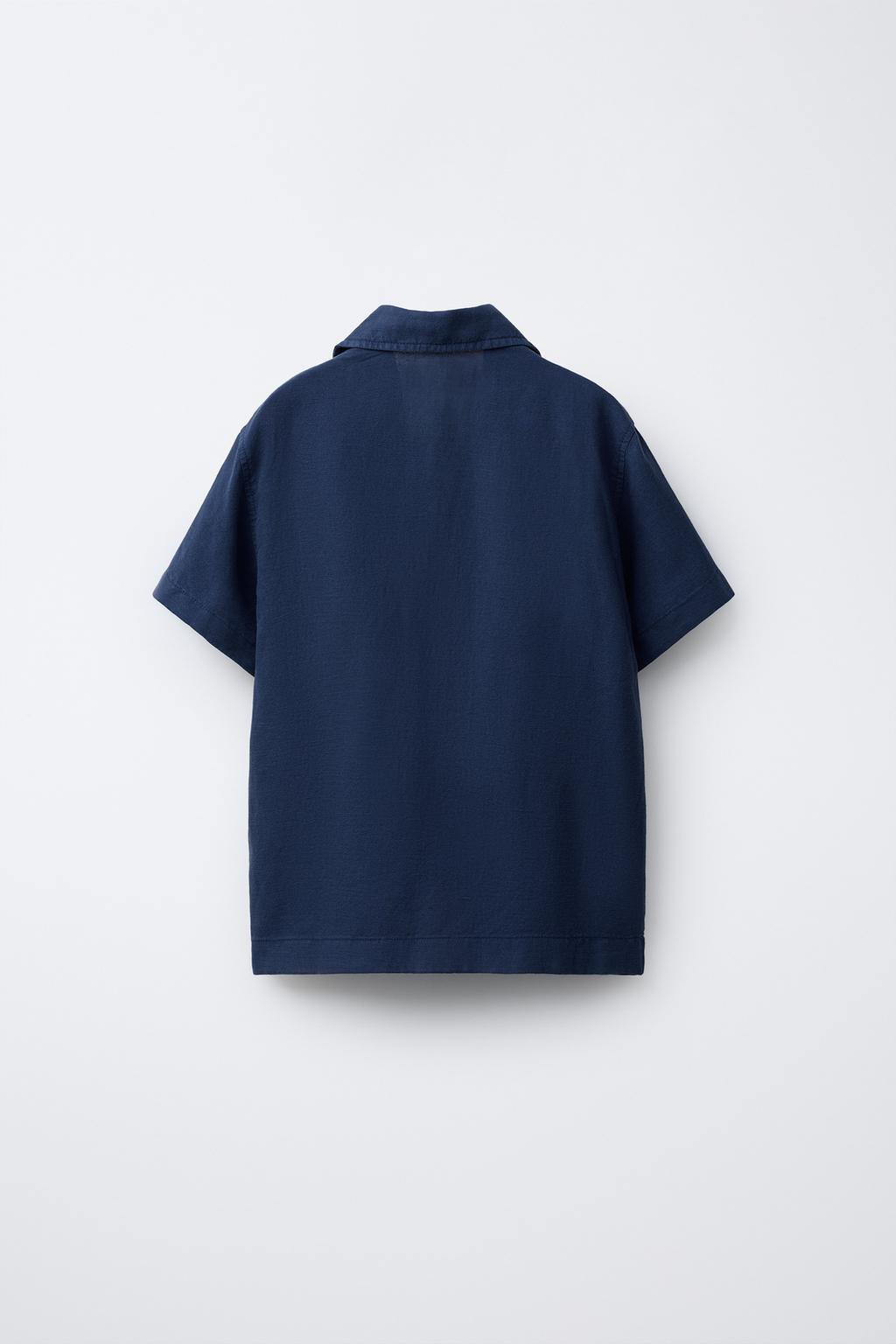 РУБАШКА ИЗ СМЕСОВОГО ЛЬНА