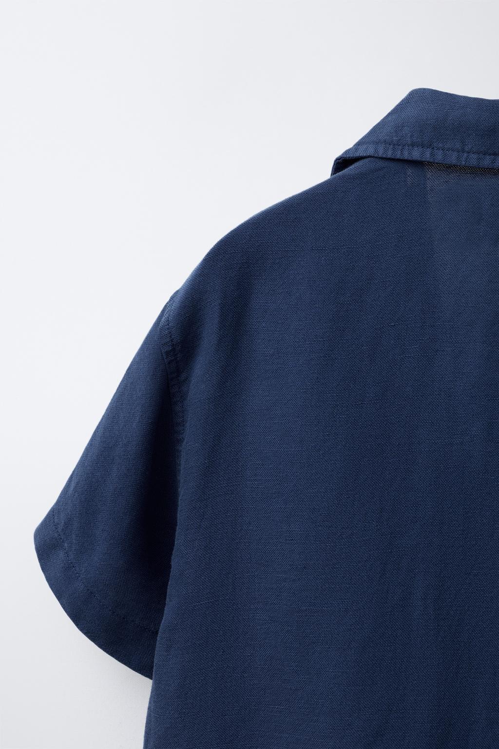 РУБАШКА ИЗ СМЕСОВОГО ЛЬНА