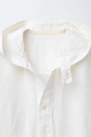 Куртка-рубашка с капюшоном из 100% льна