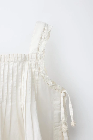 Топ с вышивкой и завязками- Заказать в России