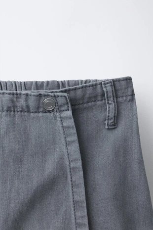 Джинсовая юбка-шорты- Заказать в России