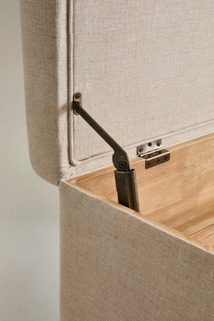 Сундук из дерева с обивкой из льна- Заказать в России