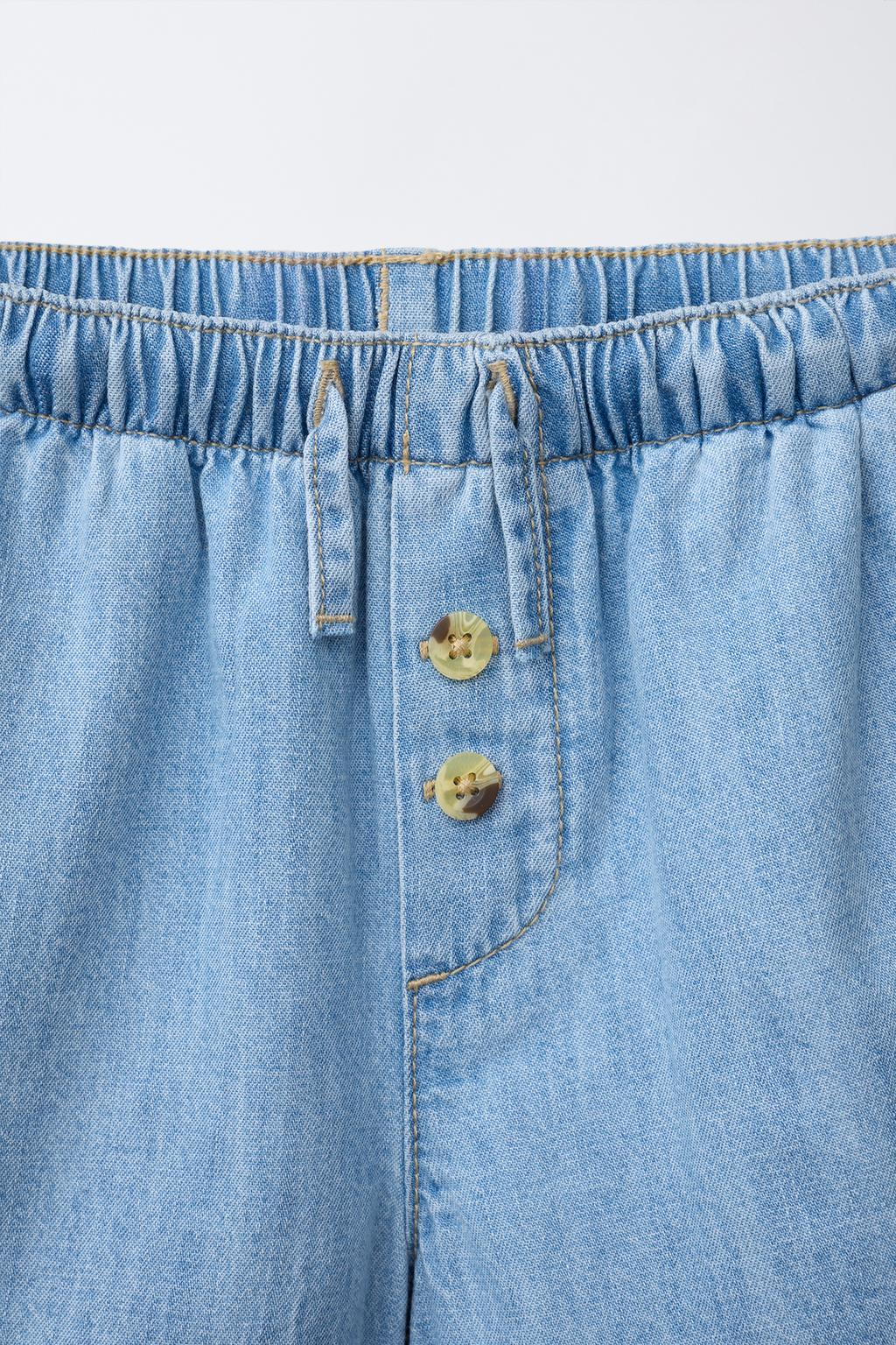 ДЖИНСОВЫЕ ШОРТЫ С ПУГОВИЦАМИ