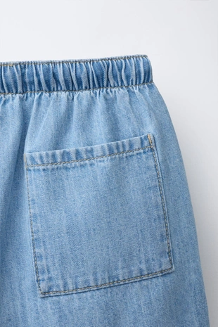 Джинсовые шорты с пуговицами- Заказать в России