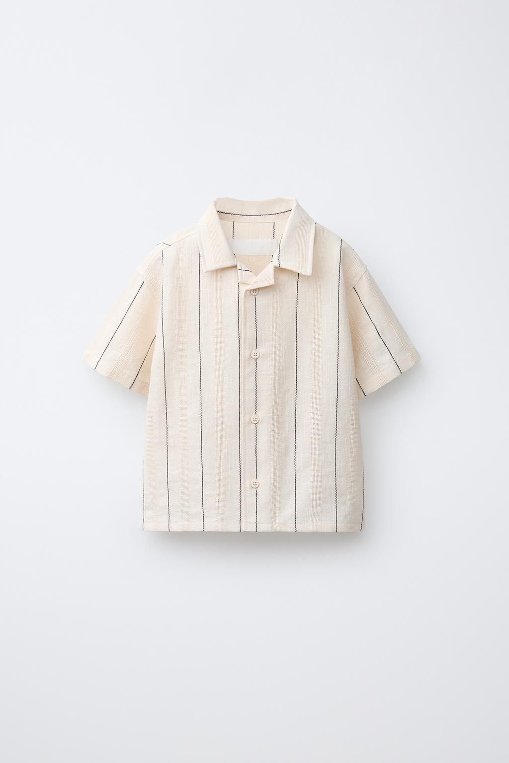 РУБАШКА ФАКТУРНАЯ В ПОЛОСКУ