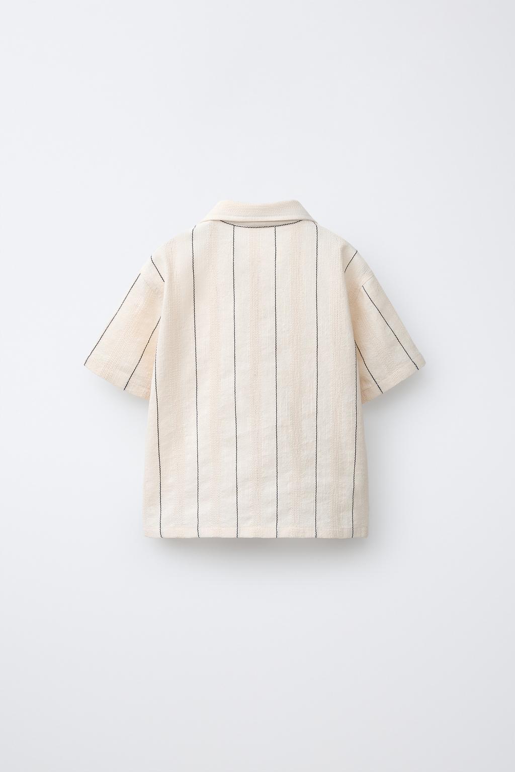 РУБАШКА ФАКТУРНАЯ В ПОЛОСКУ