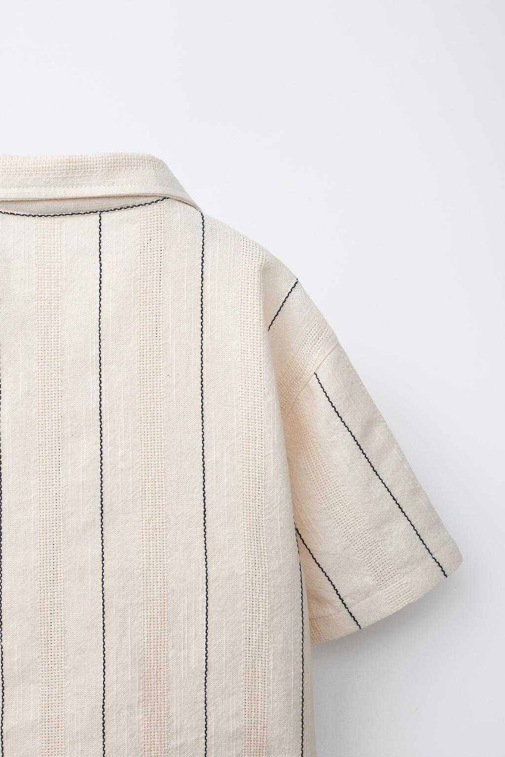 РУБАШКА ФАКТУРНАЯ В ПОЛОСКУ