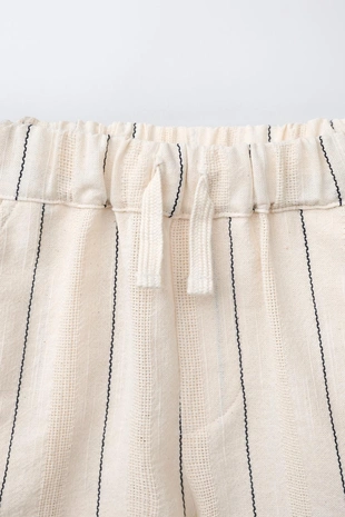 Шорты в полоску из рельефной ткани- Заказать в России