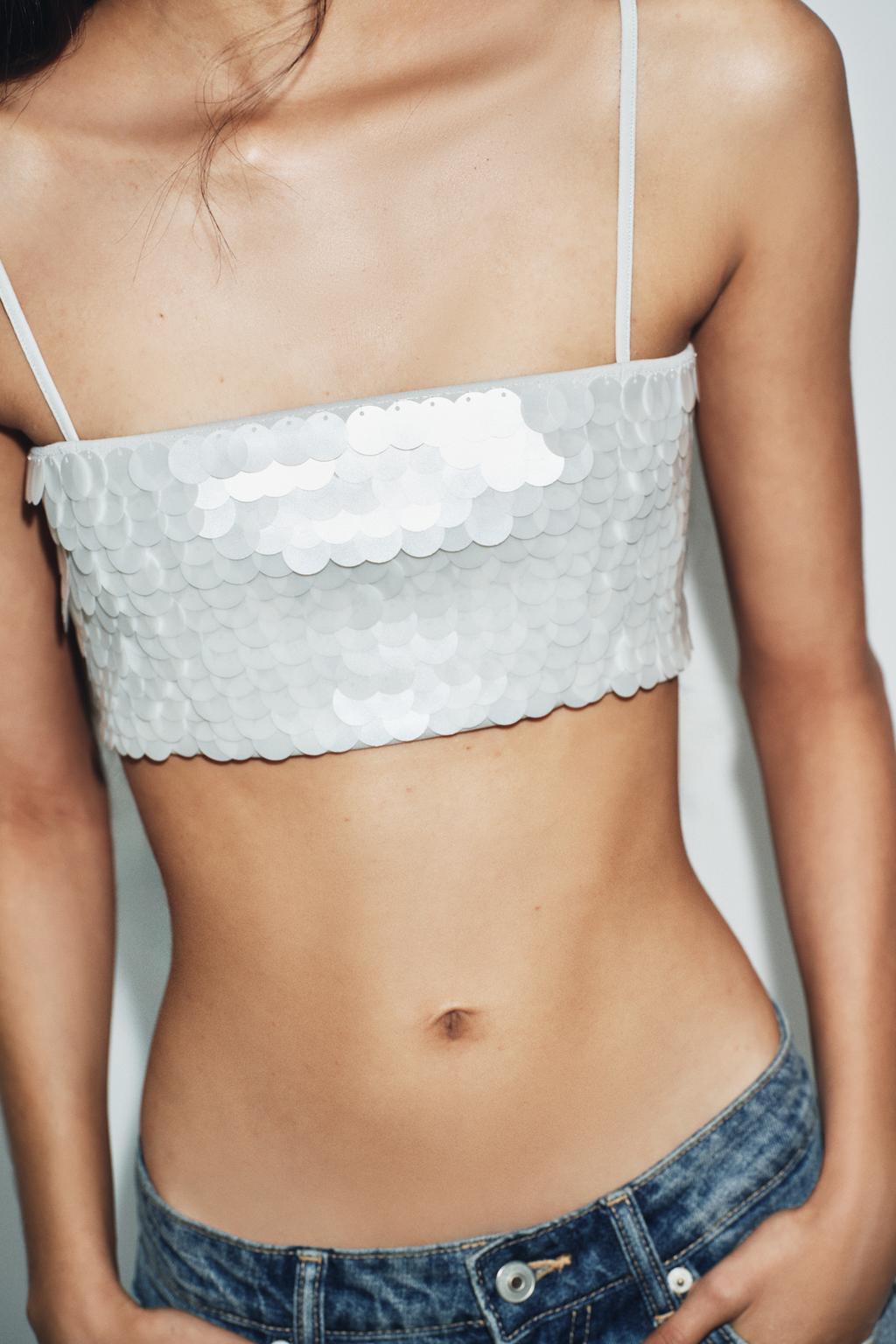 КРОП-ТОП С ПАЙЕТКАМИ