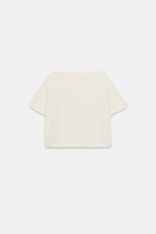 Кроп-топ с эффектом накидки- Заказать в России