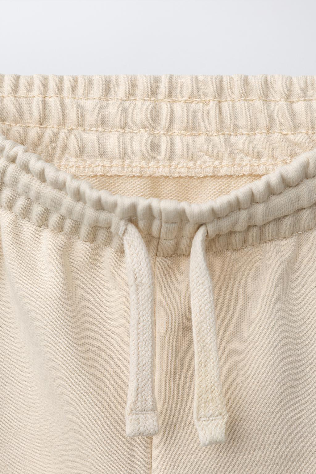 ШОРТЫ ИЗ МЯГКОЙ ТКАНИ С ЭТИКЕТКОЙ