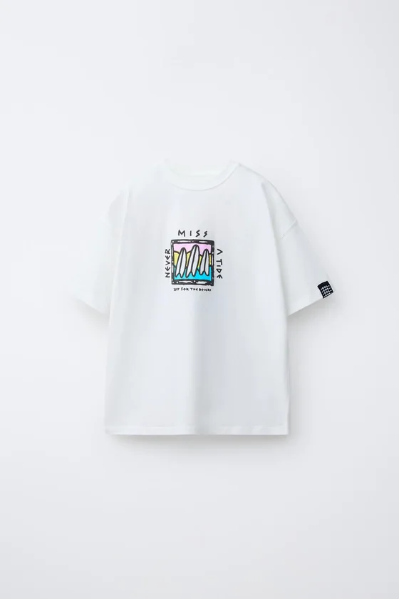 ФУТБОЛКА С ПРИНТОМ «ДОСКИ ДЛЯ СЕРФИНГА»