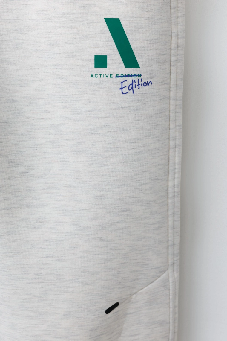 Спортивные брюки с логотипом из неопрена