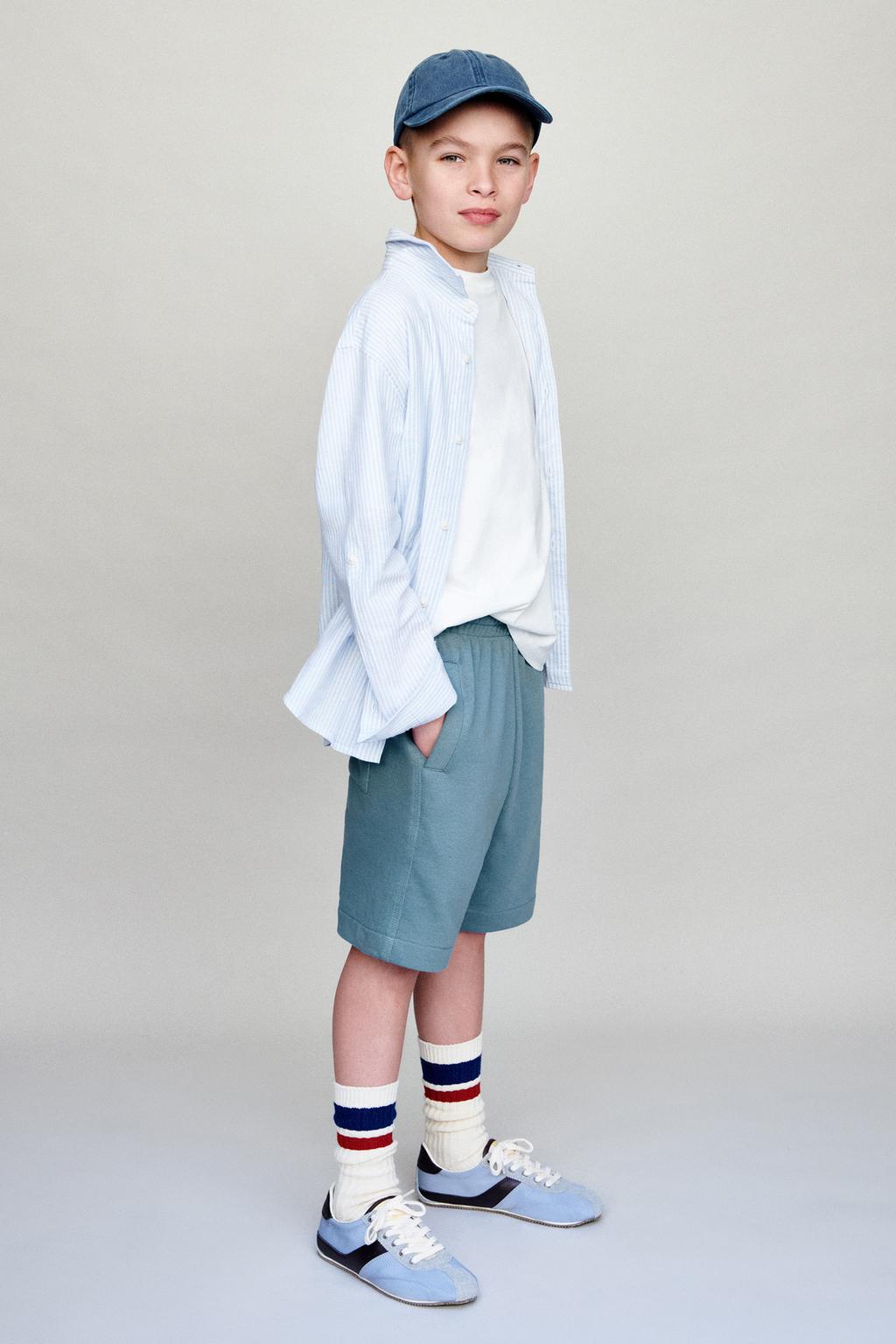 ШОРТЫ ИЗ МЯГКОЙ ТКАНИ С ЭТИКЕТКОЙ