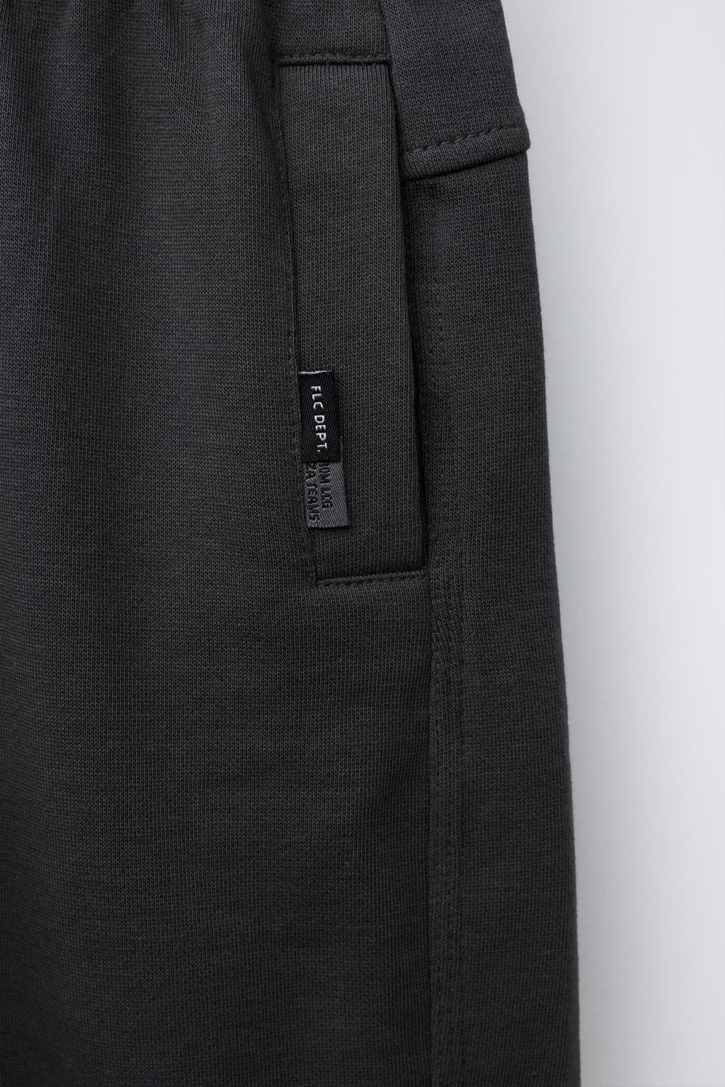 ШОРТЫ ИЗ МЯГКОЙ ТКАНИ С ЭТИКЕТКОЙ