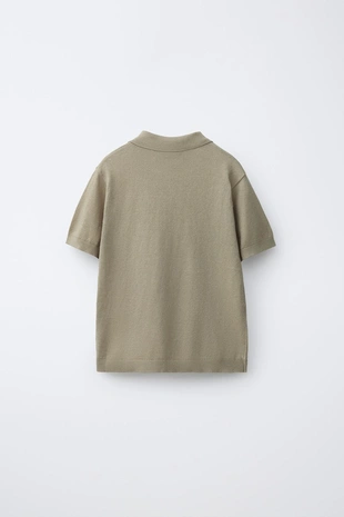 Поло из хлопка и льна