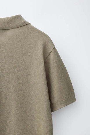 Поло из хлопка и льна