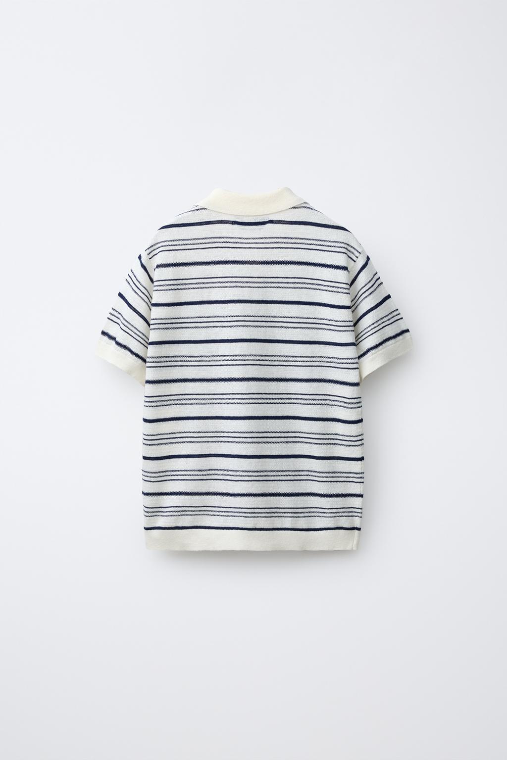 ПОЛО В ПОЛОСКУ ИЗ ХЛОПКА И ЛЬНА