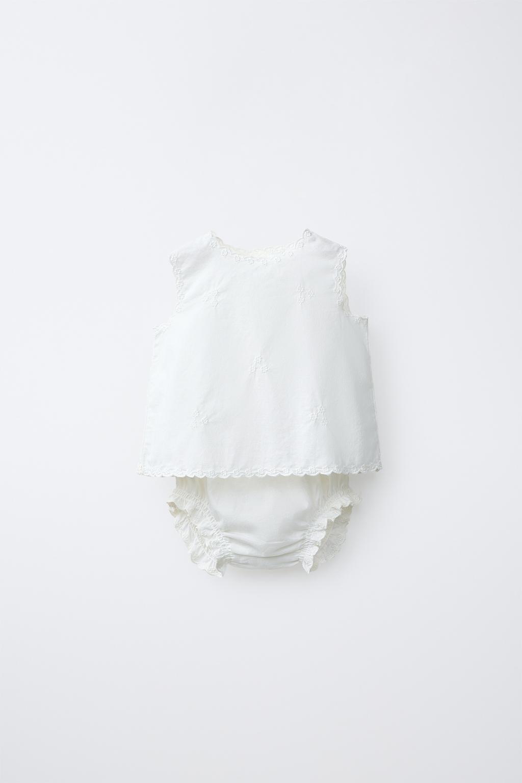 КОМПЛЕКТ ИЗ РУБАШКИ И ТРУСОВ С ВЫШИВКОЙ