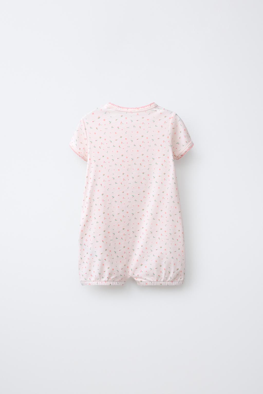 НАБОР ИЗ 2 КОМБИНЕЗОНОВ С ЦВЕТОЧНЫМ ПРИНТОМ