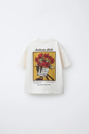 Футболка с цветочной вышивкой- Заказать в России