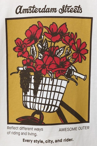 Футболка с цветочной вышивкой- Заказать в России