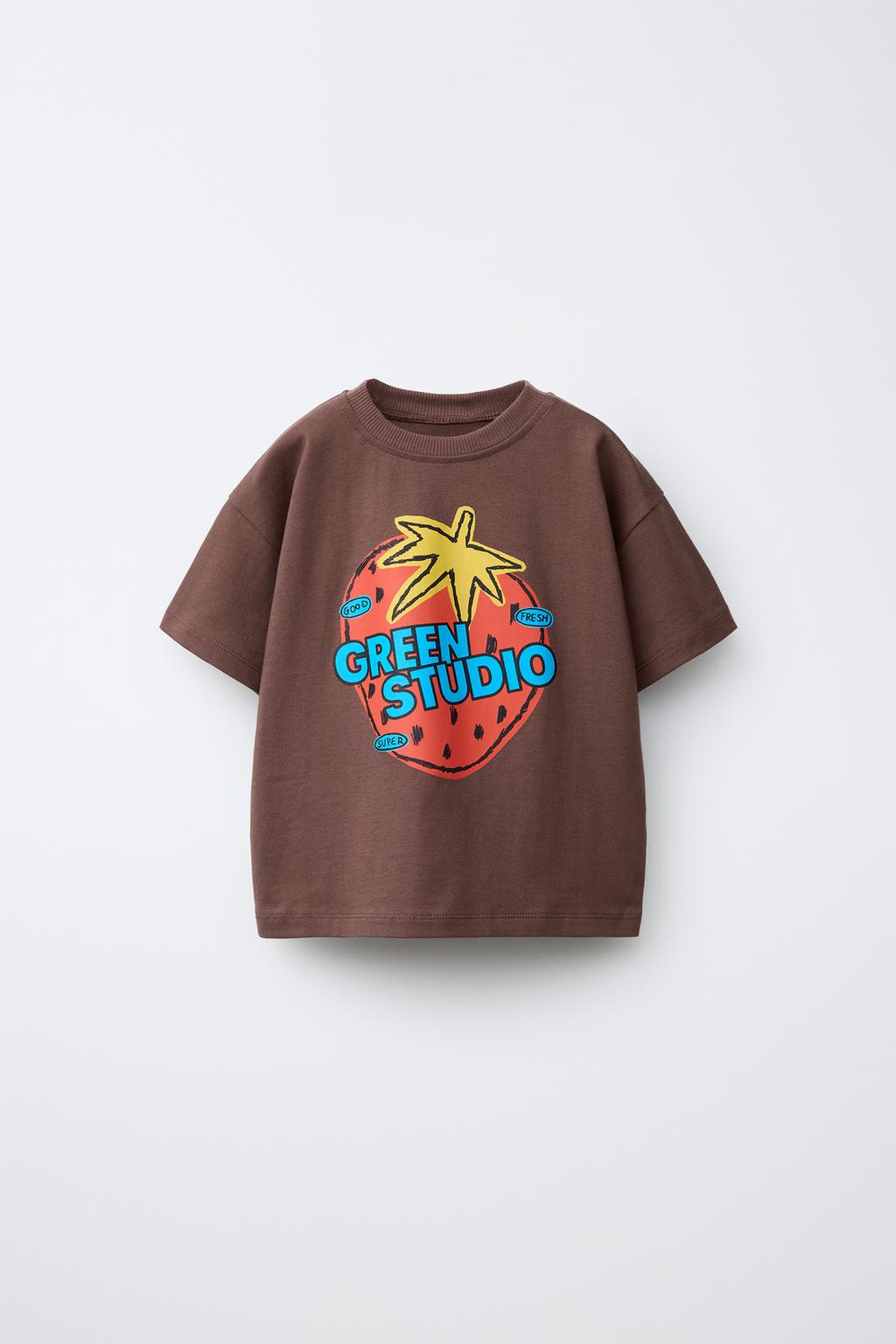 ФУТБОЛКА С ПРИНТОМ КЛУБНИКИ