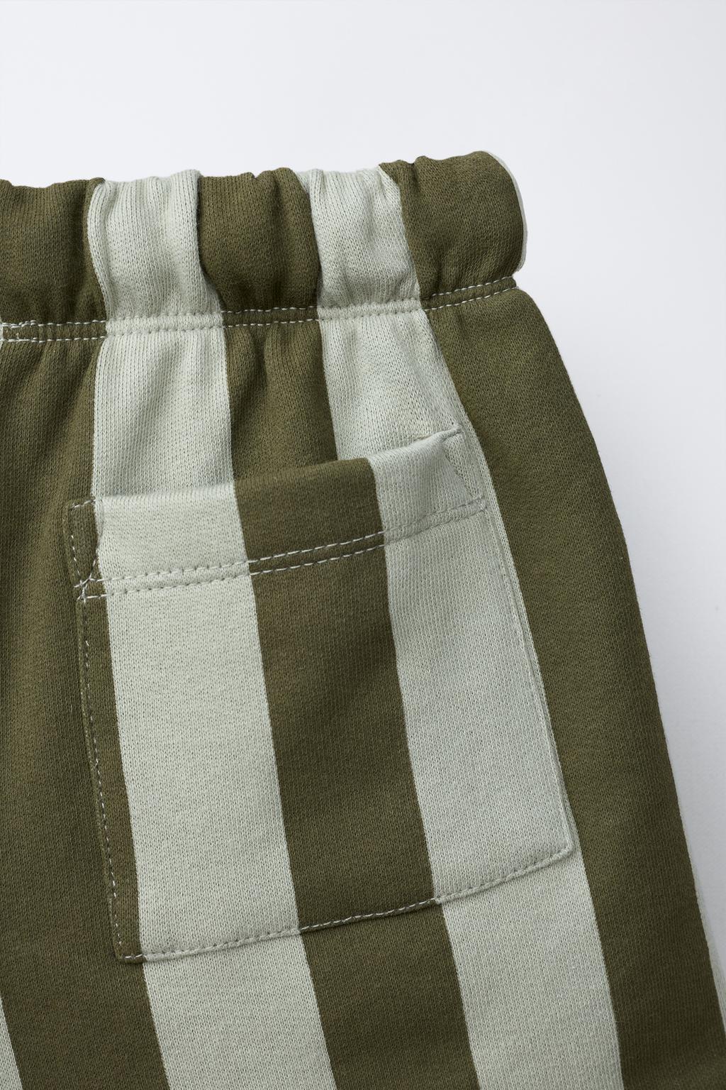 ШОРТЫ ИЗ МЯГКОЙ ТКАНИ В ПОЛОСКУ