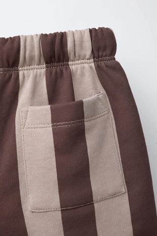 Шорты из мягкой ткани в полоску- Заказать в России