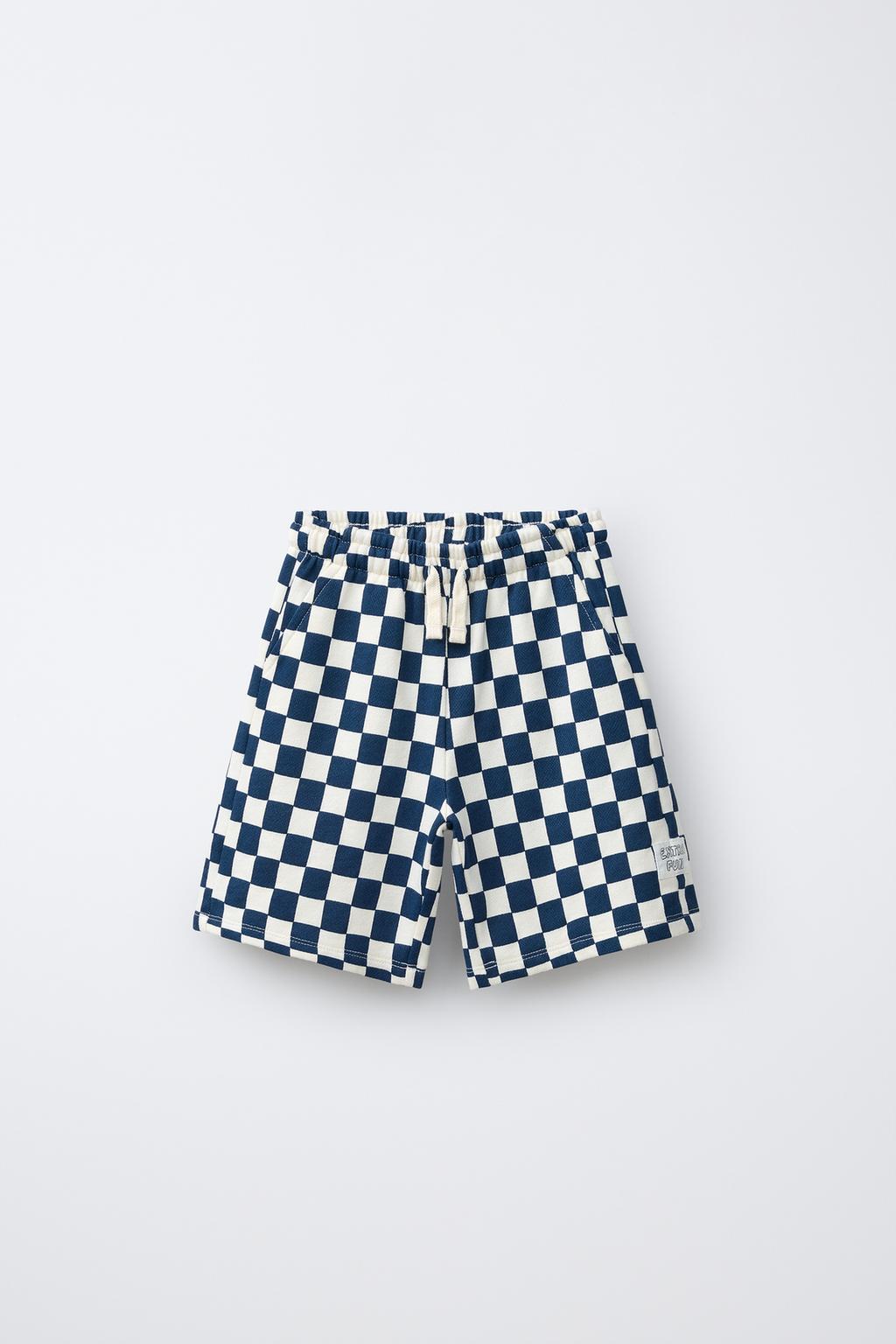 ШОРТЫ-БЕРМУДЫ В ШАХМАТНУЮ КЛЕТКУ