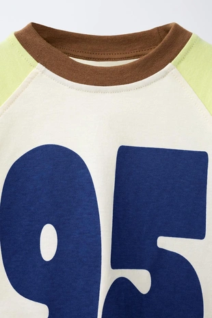 Майка рукава реглан с цифрой- Заказать в России