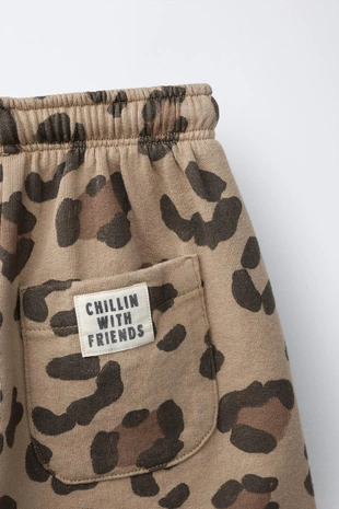 Шорты с анималистичным принтом- Заказать в России
