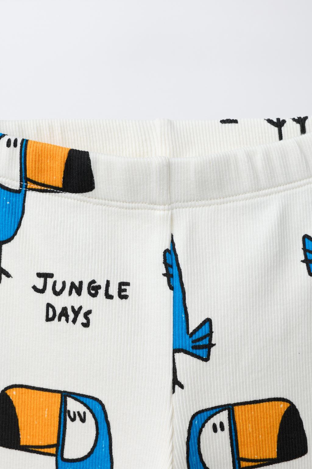 ЛЕГИНСЫ В РУБЧИК С АНИМАЛИСТИЧНЫМ ПРИНТОМ