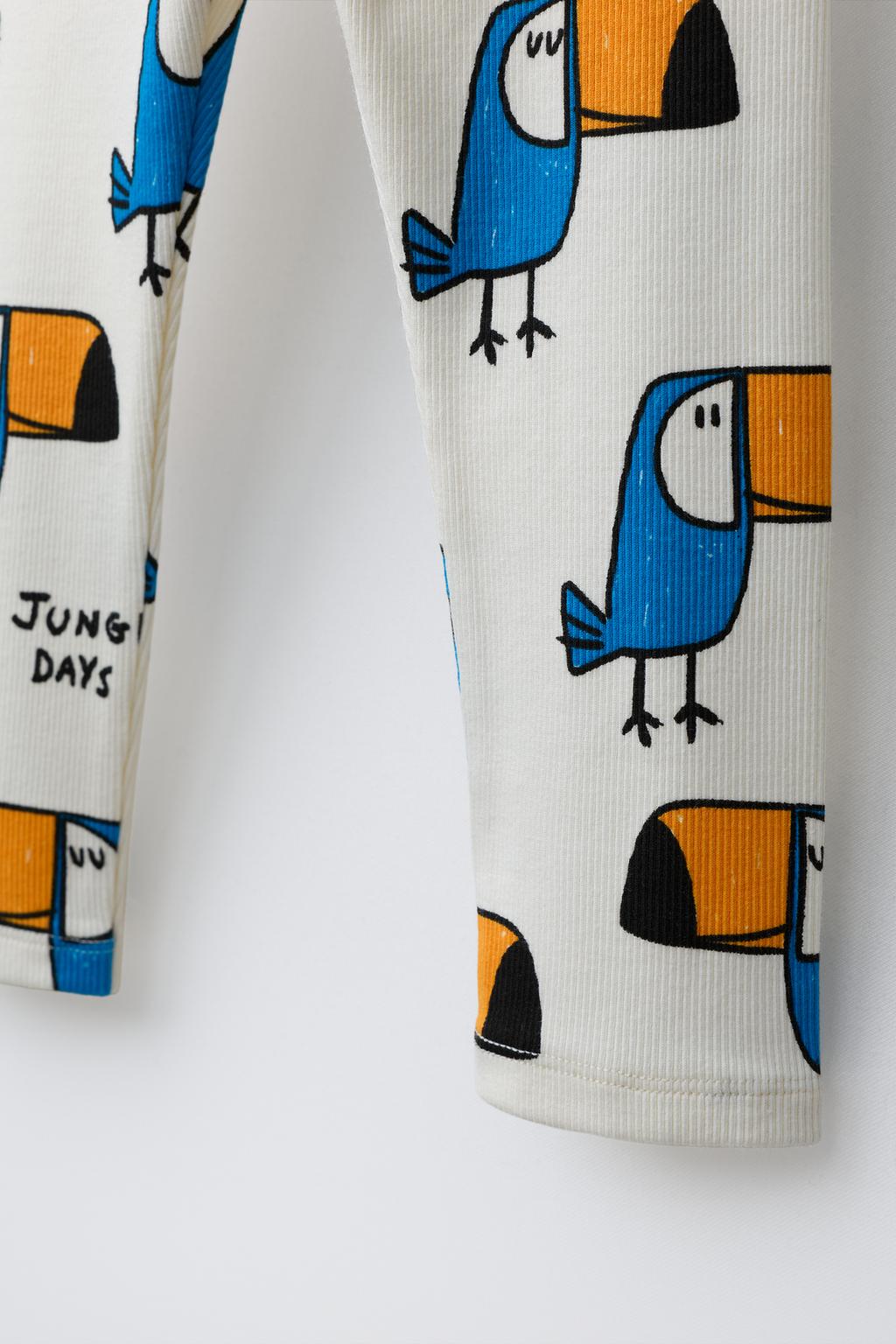 ЛЕГИНСЫ В РУБЧИК С АНИМАЛИСТИЧНЫМ ПРИНТОМ