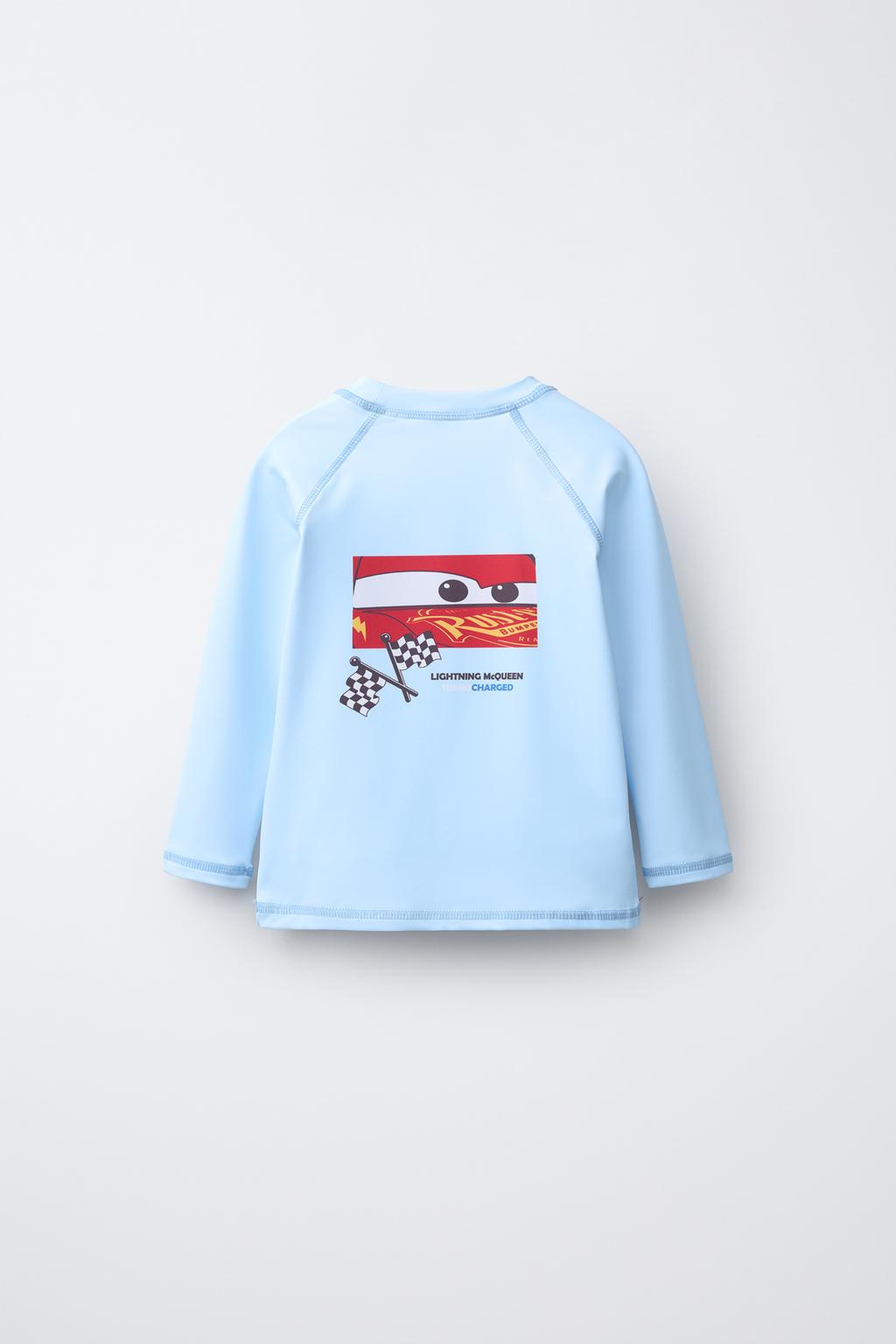 ФУТБОЛКА ДЛЯ ПЛАВАНИЯ CARS RAYO MCQUEEN © DISNEY (1-6 ЛЕТ)