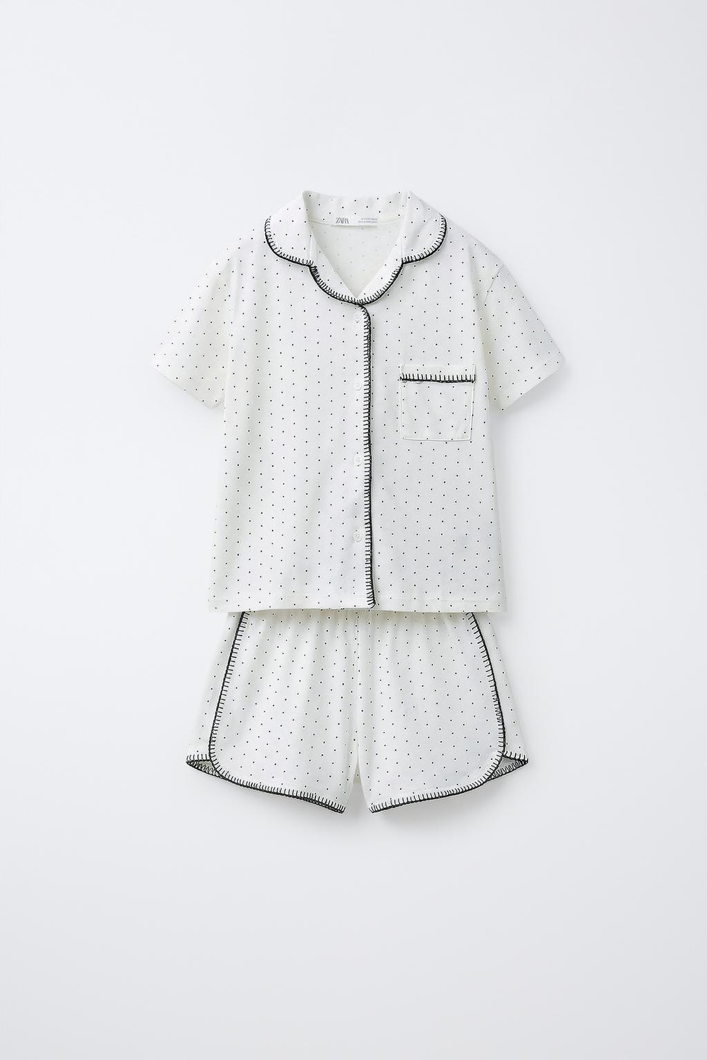 6-14 ЛЕТ/ПИЖАМА-РУБАШКА В ГОРОШЕК