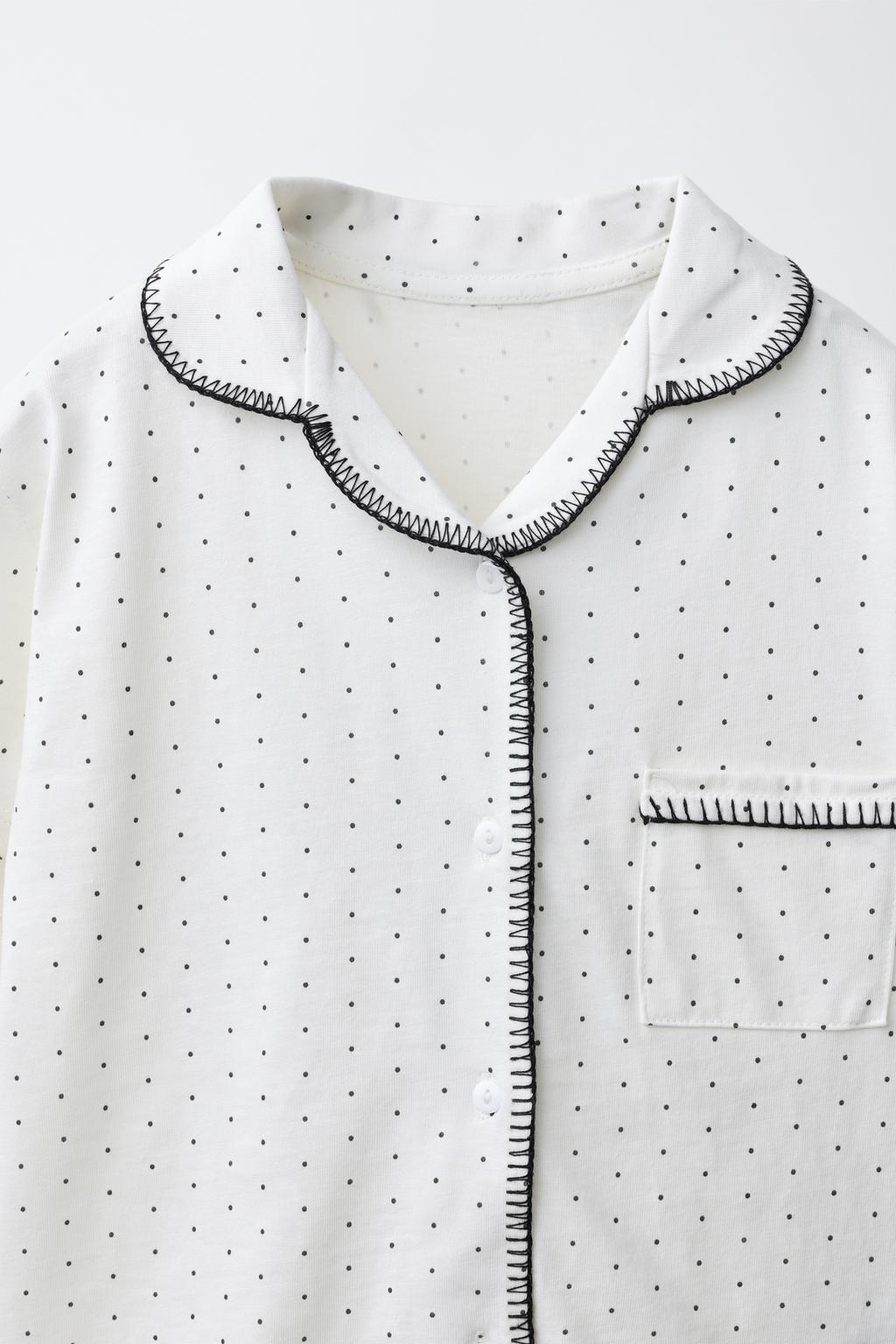 6-14 ЛЕТ/ПИЖАМА-РУБАШКА В ГОРОШЕК