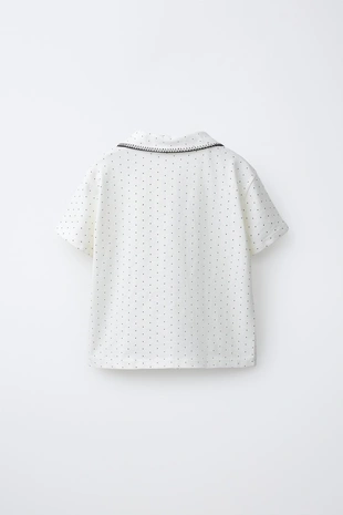 6-14 лет/пижама-рубашка в горошек- Заказать в России