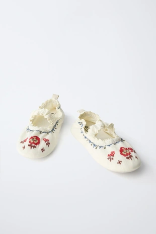 Домашние тапочки с вышивкой- Заказать в России