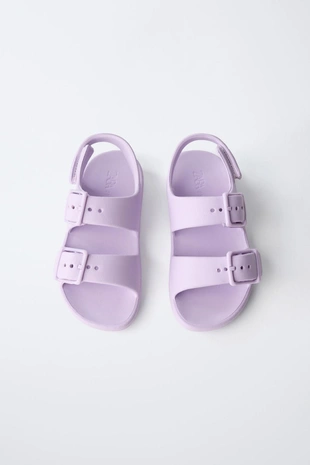 Резиновые сандалии с пряжками- Заказать в России